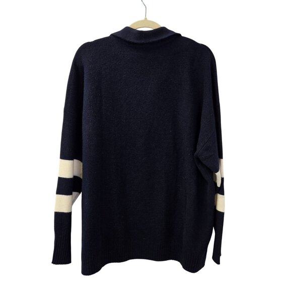 Lane Bryant Wool Blend Color Block Sleeve V-Neck Sweater Size 22/24 - Picture 2 of 6